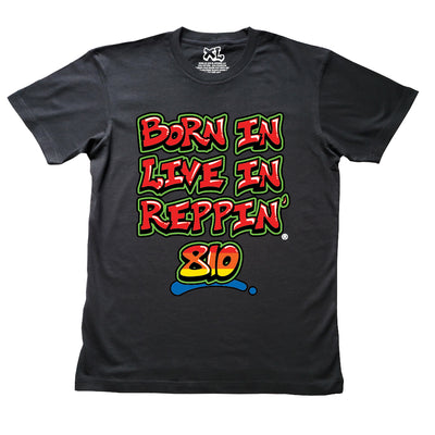 Black Born In Live In Reppin' 810 t-shirt