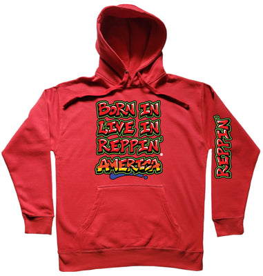 Red Born In Live In Reppin' Atlanta hoodie