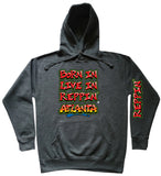 Charcoal Gray Born In Live In Reppin' Atlanta hoodie