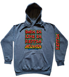 Blue Born In Live In Reppin' Atlanta hoodie