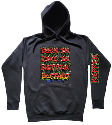 Black Born In Live In Reppin' Buffalo hoodie