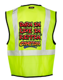 Lime Born In Live In Reppin' Compton Safety Vest Back