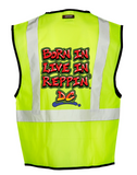 Lime Born In Live In Reppin' D.C. Safety Vest Back