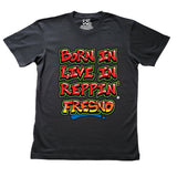 Black Born In Live In Reppin' Fresno t-shirt