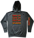 Charcoal Gray Born In Live In Reppin' Houston hoodie