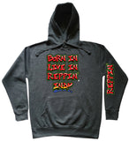 Charcoal Born In Live In Reppin' Indy hoodie