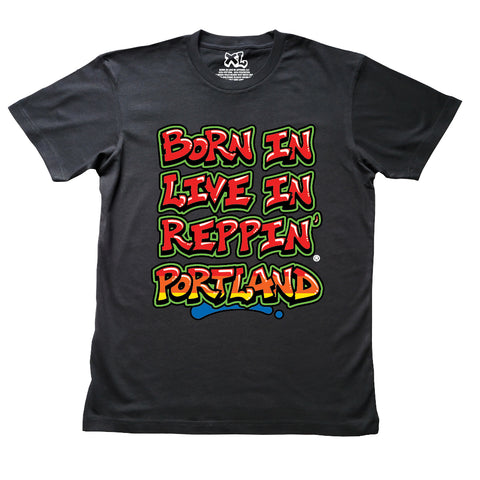 Black Born In Live In Reppin' Portland t-shirt