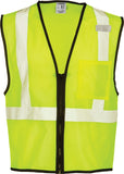 Lime Born In Live In Reppin' Safety Vest Front