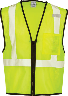 Lime Born In Live In Reppin' Detroit Safety Vest Front