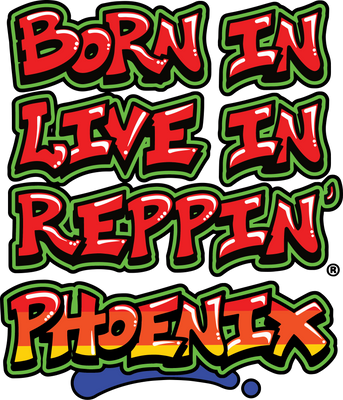 Born In Live In Reppin' Phoenix t-shirt