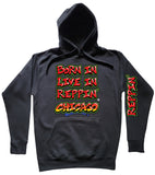 Black Born In Live In Reppin' Chicago hoodie