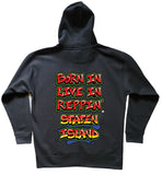 Black Born In Live In Reppin' Staten Island black hoodie back