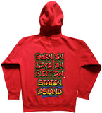 Red Born In Live In Reppin' Staten Island hoodie back