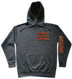 Charcoal Born In Live In Reppin' Staten Island hoodie front