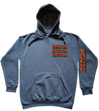 Blue Born In Live In Reppin' Staten Island hoodie front